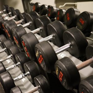 dumbbells, training, black